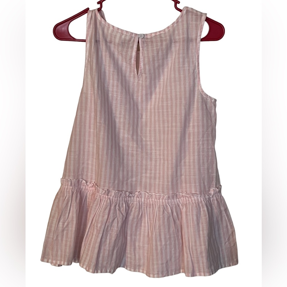 Beachlunchlounge pink & white striped top size XS - Picture 5 of 5